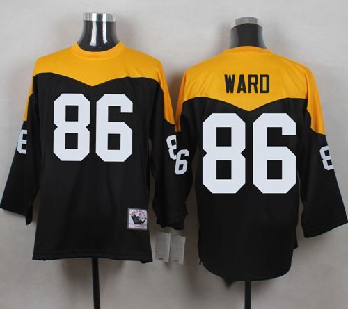 Mitchell And Ness 1967 Steelers #86 Hines Ward Black/Yelllow Throwback Men's Stitched NFL Jersey - Click Image to Close